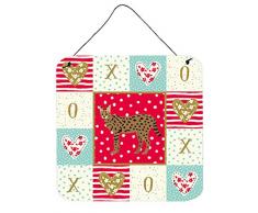 Carolines Treasures Savannah #3 Cat Love Türaufhänger, Wanddekoration, Mehrfarbig