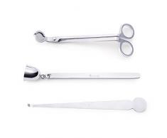 ericx Light 3 in 1 Kerze Zubehör Set, Kerzendocht Trimmer, Kerzendocht Dipper, Kerzenlöscher