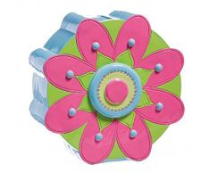 b. Boutique 9BB010 Bank, Blumenmotiv, Kunstharz, Mehrfarbig