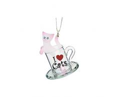 Glas Baron ~ Kitty Tasse ~ I Love Katzen Zum Aufhängen Ornament