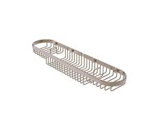 Allied Duschkorb, oval, Messing, Antik-Zinn