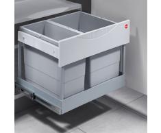 Hailo 3644821 Abfallsammler TR Swing 60.2/30 Abfallsammler, Plastik, Grau, 33.8 x 43.2 x 36 cm