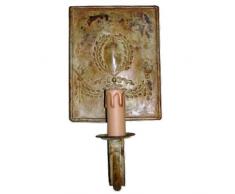 Better & Best 0226116 – Französische Wandleuchte Badezimmer, mit Fries verziert mit Lichterkette, grün