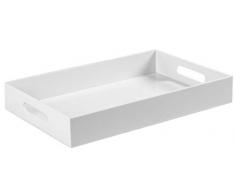 Sooyee Serviertablett aus Acryl für Couchtisch, Frühstück, Servieren, Butler und mehr, 40,6 x 30,5 cm, Weiß