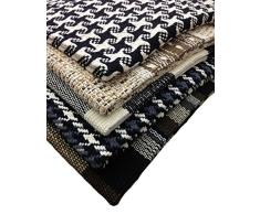GMMH Fleckerlteppich Baumwolle Handweb Teppich Flickenteppich 70 X 70 cm (1)