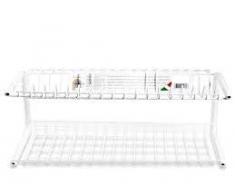 Filtex Abtropfgestell aus Kunststoff, Economic, 2/P, Silber, Einheitsgröße