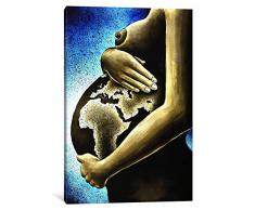 iCanvasART Mutter Afrika auf Leinwand, Kunstdruck Ben Heine, 0.75 by 12 by 8-Inch