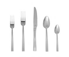Fortessa Forge 18/10 Edelstahl Besteck 20 Stück Gedeck Service für 4 Catana 5-Piece silber