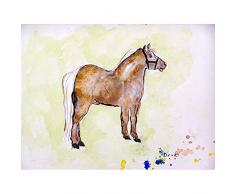 Betsy Drake Shetland Pony Wand-Außenleuchte hängend, 61 x 76,2 cm