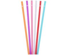 Tiki Tumblers Reusable Drinking Straws 6 Piece | No BPA | Fits Tervis, Signature and Other Tumbler Brands Straws by Tiki Tumblers