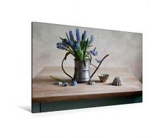 Premium Textil-Leinwand 120 cm x 80 cm quer Stillleben mit Gießkanne