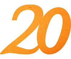 Petras Bastel News Streudeko, Fliz, Gelb, 18 x 12 x 3 cm, 25-Einheiten