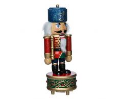 Kurt Adler Nussknacker aus Holz mit Musik, Soldat, 22,9 cm