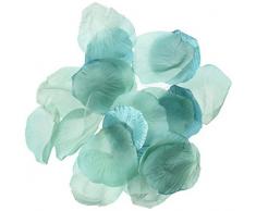 Darice RC-7209-42 Dekorative Rosenblätter aus Satin, Blaugrün, 100 Stück