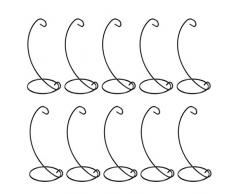 OwnMy 10 Stück Ornament Ständer Ständer Halter Eisen Hängeregal zum Aufhängen von Globe Luft Pflanzen Terrarium Hexe Ball Kugeln Home Party Craft