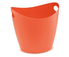 koziol Zuber 28 L Bottichelli XL, Kunststoff, solid orangerot, 40 x 42 x 40,5 cm