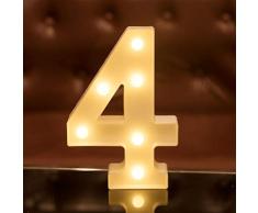 Focux LED Festzelt, Buchstabenbeleuchtung Alphabet beleuchtet Schild für Nachtlicht Zuhause, Party, Geburtstag, Hochzeit, Bar, Dekoration LED Brief, batteriebetrieben, Weihnachtsdekoration, Bar 4