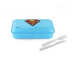 Excelsa Superhelden Lunchbox Superman, Polypropylen, Hellblau, 22 x 13 cm