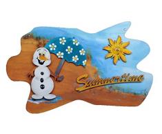 Petras Bastel News Summertime mit Schneemann Bastelset, Holz, Holzfarben, 25 x 18 x 5 cm