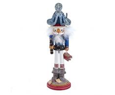 Kurt S. Adler 18-Inch Hollywood Octopus Hat Nutcracker Nussknacker, Mehrfarbig