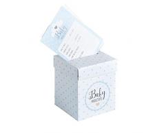 Clubgrün blau Prägungskarten und Briefkasten, 1 x 22 x 12,5 cm