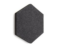 Super leicht Sandwich Filz Board Sechseck Typ Memo Board (14colour Option) (Dark Gray)