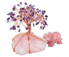 mookaitedecor Kristall-Figur für Feng Shui, Reichtum und Glück Purple/Pink-2