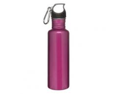 Sagaform 5016183 Sport-Flasche, Aluminium, mit Karabiner, 0,6 l, Rosa