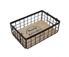 Dcasa Aufbewahrungskorb aus Metall, für Schränke, Unterschrank, Haushaltsartikel, Unisex, Erwachsene, Einheitsgröße