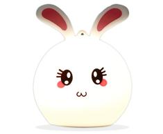 Interbox Hase Touch Lampe 7 Farben in 1, Mehrfarbig
