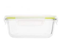 Cosy & Trendy 2085117 Frischhaltedose aus Glas mit Deckel 0,8l, transparent, 16 x 16 x 6,9 cm