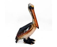 StealStreet yxe-756 14 cm stehend Pelican Keramik Deko Figur, braun