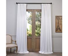 HPD FHLCH-VET13191-96 Vorhang aus Leinen, 50 x 96, Weiß