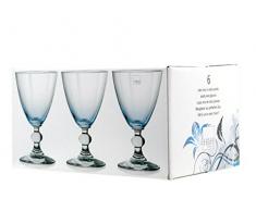 H&H 1183717 Set 6 Gläser Splendor Cielo Vino Cl17 Arredo Deck