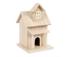 Darice Vogelhaus aus Holz, 8,5 x 5,3 x 5 cm, Mehrfarbig, Einheitsgröße