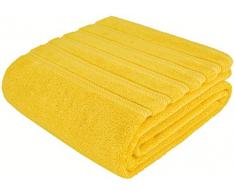 American Soft Linen 2020 100% türkische Baumwolle Badetuch-Set, Handtuch, Waschlappen Jumbo Badetücher Set Modern Jumbo Bath Towel 35x70 gelb
