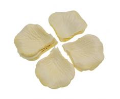 Uge 4000 PCS Künstliche Seide Rosenblätter Teppich Blumen Bulk für Hochzeit Favor Party Dekoration (Elfenbeinfarben)