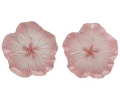 CG 10391 Teller, Hibiskusförmig, groß, Rosa, 2 Stück