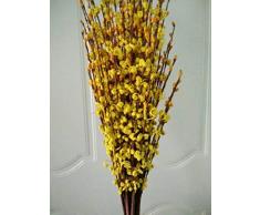 silverpetals Schöne & elegante Fake Faux Künstliche Dekorative Jasmin Flora Blumen Bouquet Set für Zuhause, Tisch, Schreibtisch, Büro, Party, Hochzeit, Restaurant, Shops Innen und Außenbereich Decor gelb