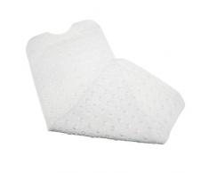 Micro Trader erhältlich Duscheinlage Duschmatte Antirutschmatte Extra Lang Badewanne Saugnapf Grip Anti Skid Gummi Matten Transparentweiß
