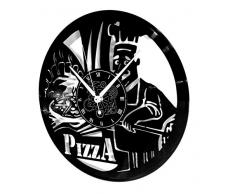 Vinyl Wanduhr Vintage Handgemache Schallplatten-Design Dekor Restaurant Pizza Pizzeria Kochen