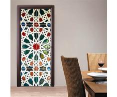 CaseFan 77 x 199,9 cm Subway Tür Wand Wandbild Tapete Aufkleber Vinyl Abnehmbare 3d Decals für Home Retro Dekoration, Silber