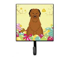 Carolines Treasures Wandhaken, Ostereier, Braun, klein, Mehrfarbig