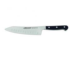 Arcos Rocking Santoku Messer, Edelstahl, Schwarz, 190 mm