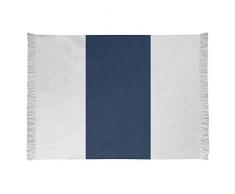 ArtVerse NFS Dallas Fußball Stripes Chenille Teppich 65 x 54 cm Away Weiß/Blau