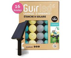 Lichterkette fÃ¼r den AuÃenbereich, LED-Kugeln, wasserdicht, IP65 â Solarpanel, hohe Leistung â An/Aus automatisch, skandinavisch