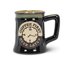 Abbott Collection 20-JOE-9094 Lg CoffeeFirst Bierkrug, 12,7 cm, Schwarz