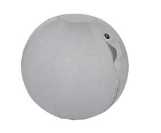 ALBA MHBALL G ergonomischer Sitzball, PVC/Polyester, hellgrau, mittel