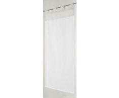 Linder Scheibengardine, 60% Polyester, 40% Baumwolle, hellgrau, 90 x 200 cm