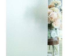 fancy-fix S151-60-125 Sichtschutz-Fensterfolie, Nicht klebend, Milchglas-Folie, Anti-UV-Färbung, für Heimdekoration, 60 x 125 cm